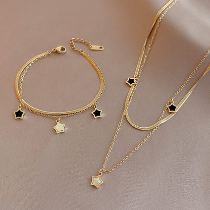 Star Layered Necklace For Girls & Women