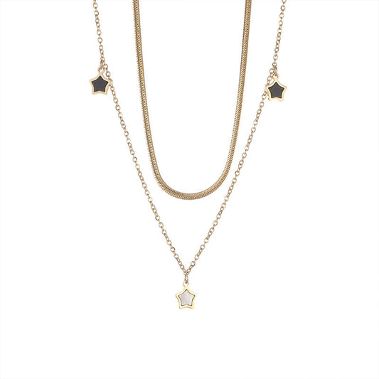 Star Layered Necklace For Girls & Women
