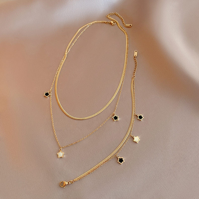 Star Layered Necklace For Girls & Women