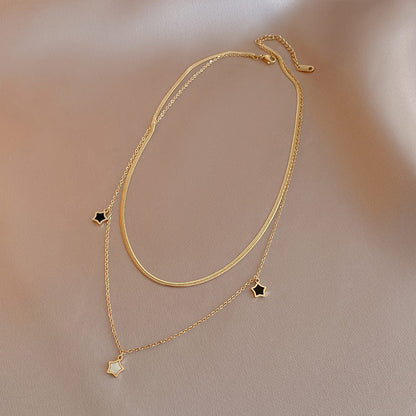 Star Layered Necklace For Girls & Women