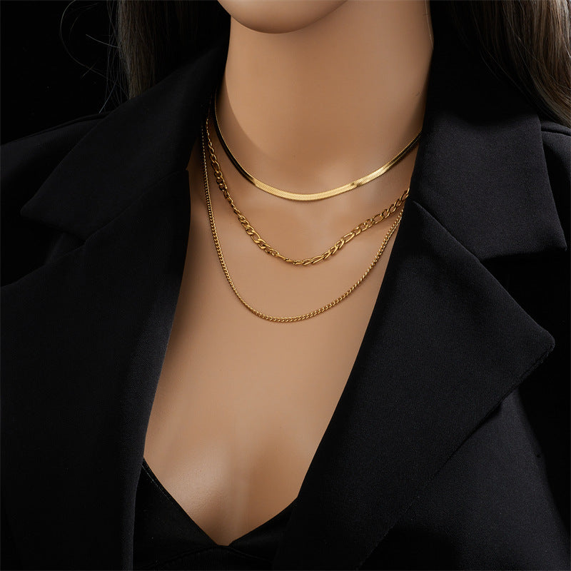 The Golden Trio Layered Chain Set