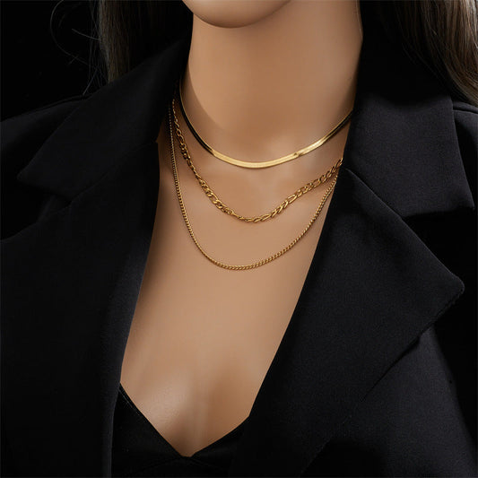 The Golden Trio Layered Chain Set