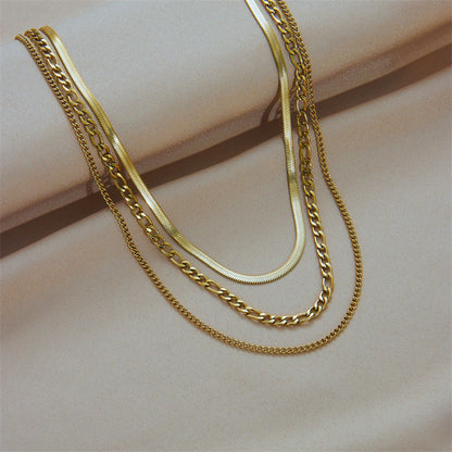 The Golden Trio Layered Chain Set