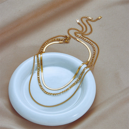 The Golden Trio Layered Chain Set