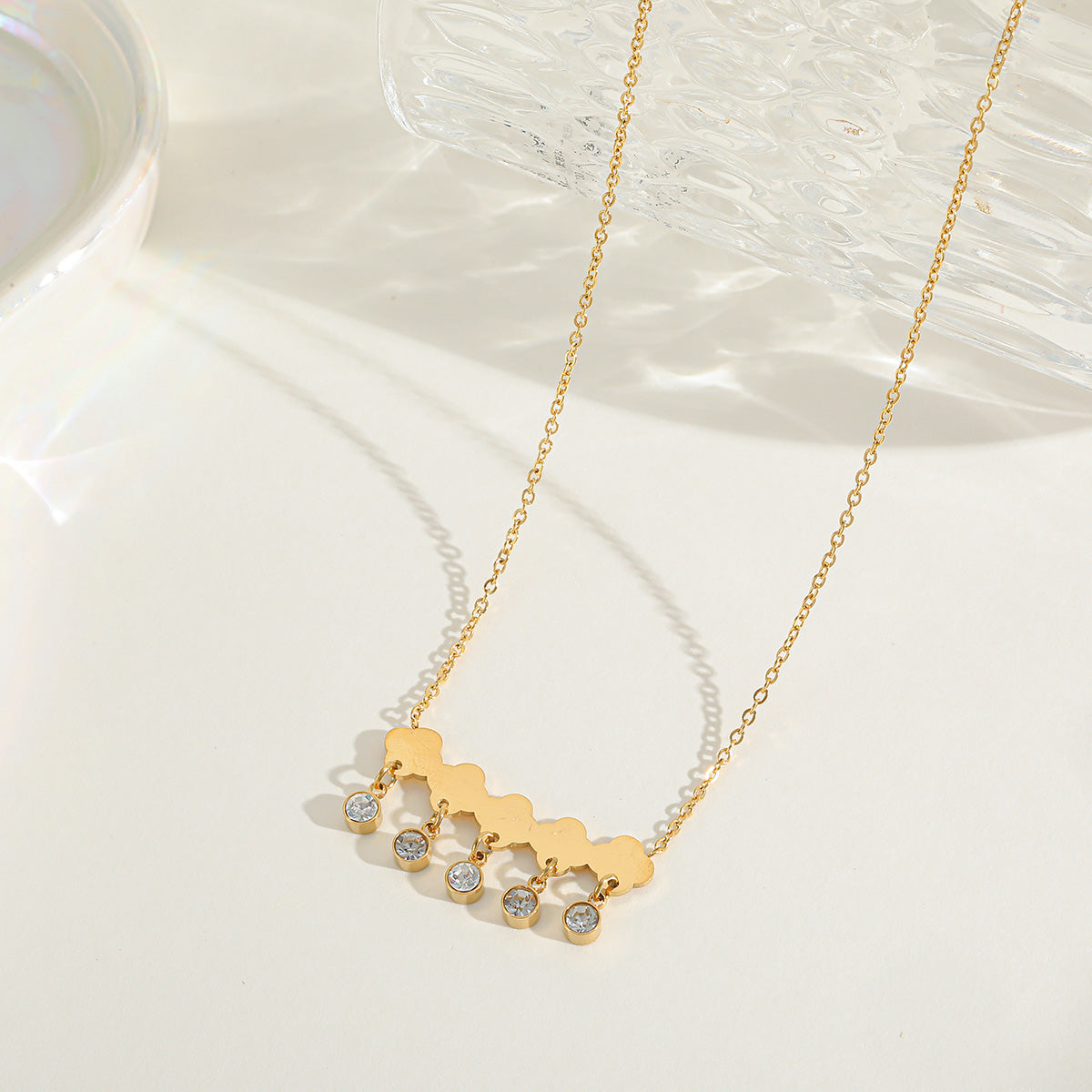 Auriel Spark Bar Necklace